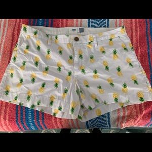 Pineapple print shorts